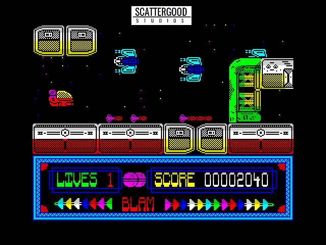 Blam Video Game Screenshot ZX Spectrum