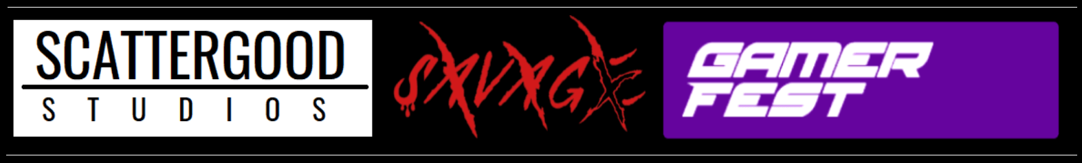 Scattergood Studios- Scavage X- GamerFest - Logos