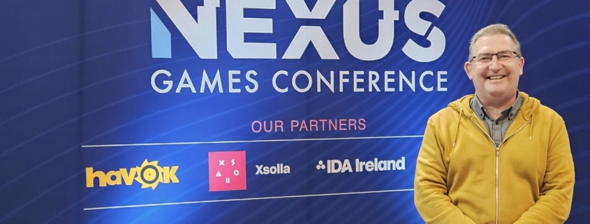 Nexus Irish Game Industry Logo with Damian Scattergood