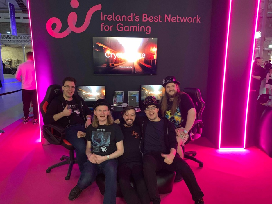 Eir Stand at Gamerfest with Scattergood Studios and Broken Brains Team